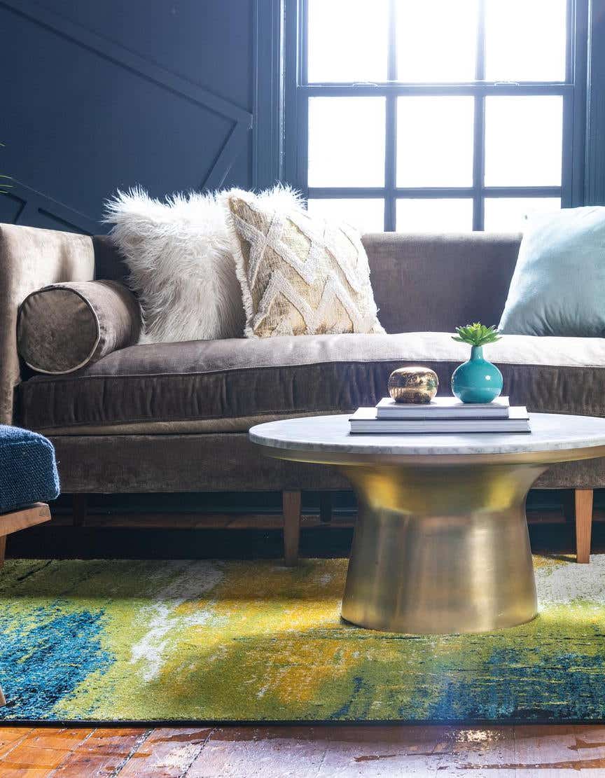 Rechteck Teppich Florence in Hellgrün von Hadorn™ - Lifestyle Image