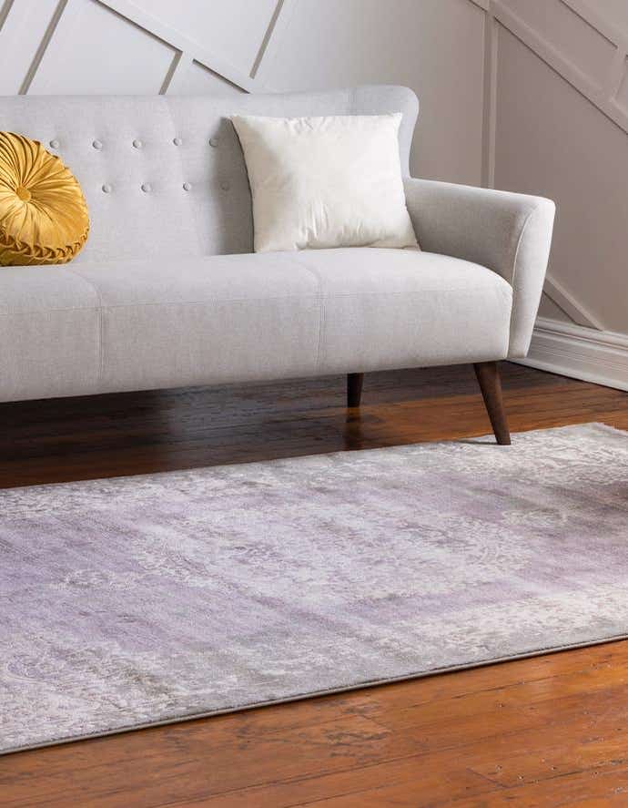 Rechteck Teppich New Vintage in Lila von Hadorn™ - Lifestyle Image