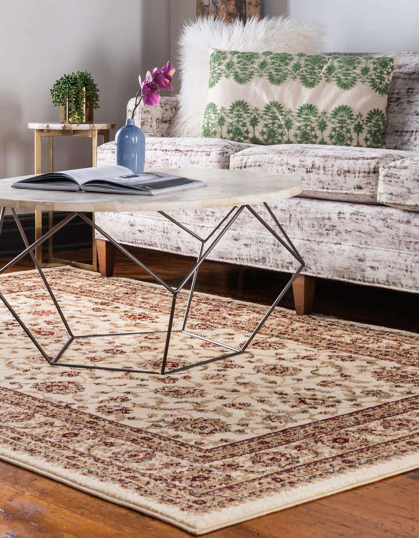 Rechteck Teppich Classic Agra in Creme von Hadorn™ - Lifestyle Image