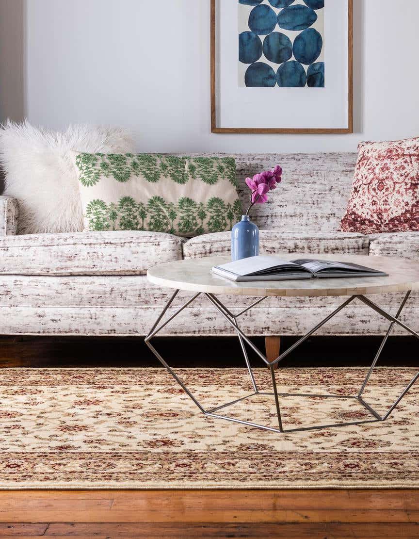 Rechteck Teppich Classic Agra in Creme von Hadorn™ - Lifestyle Image