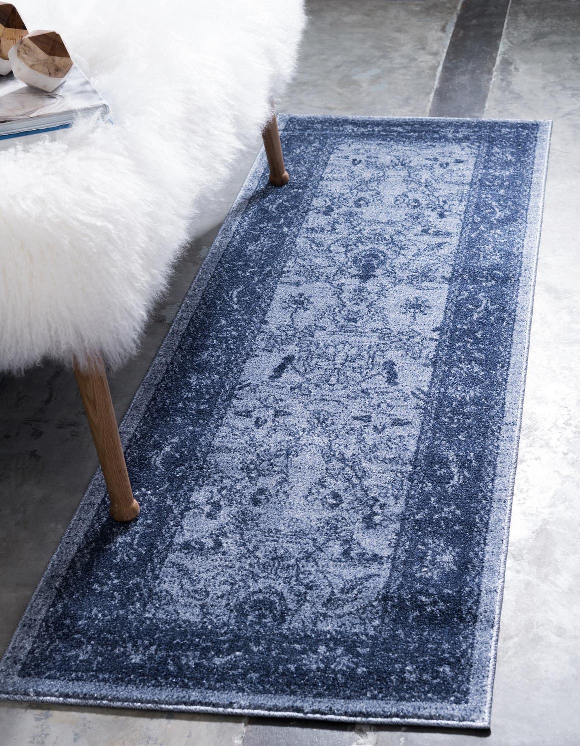 Läufer Teppich Vista in Blau von Hadorn™ - Lifestyle Image