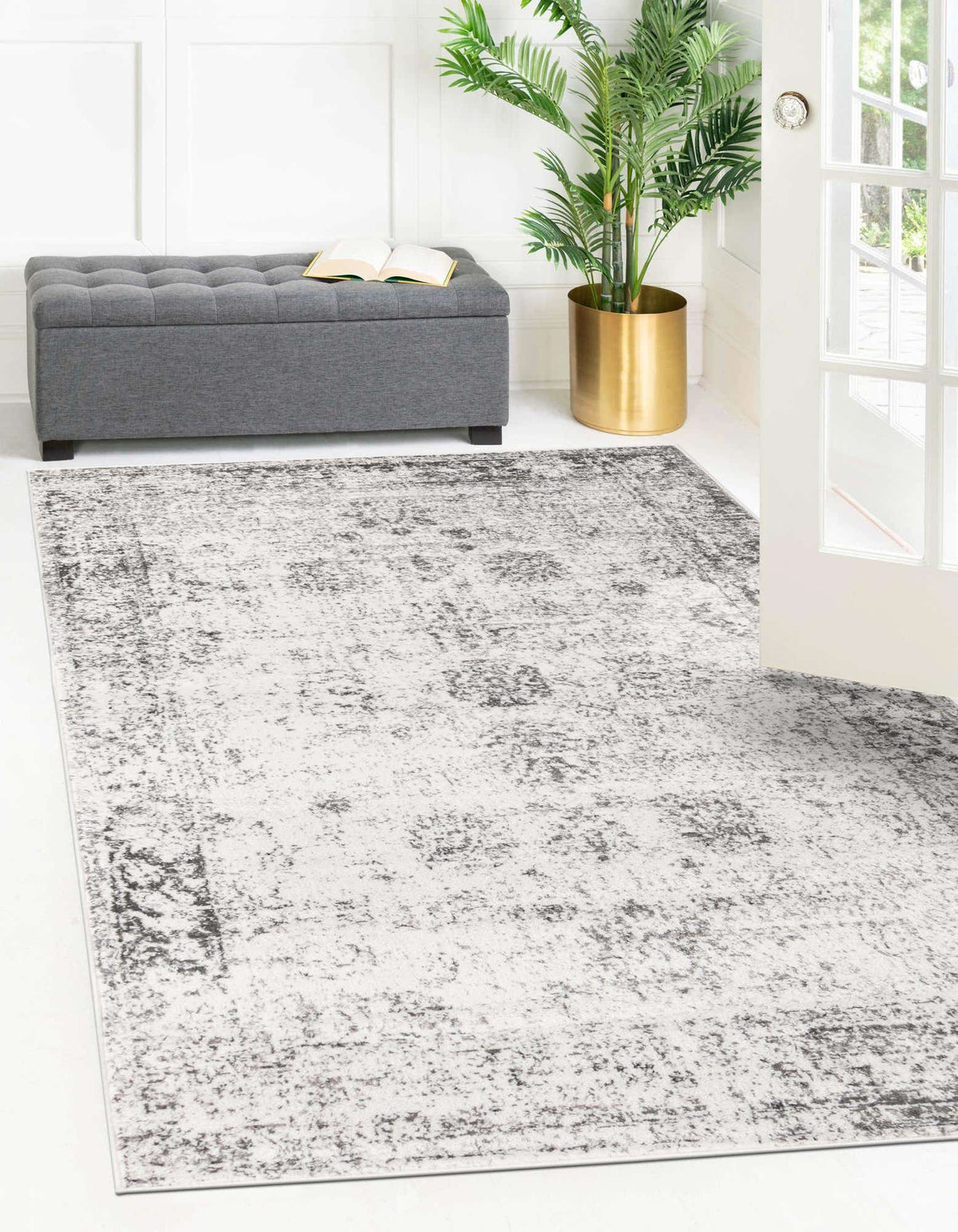 Rechteck Teppich Monaco in Grau von Hadorn™ - Lifestyle Image