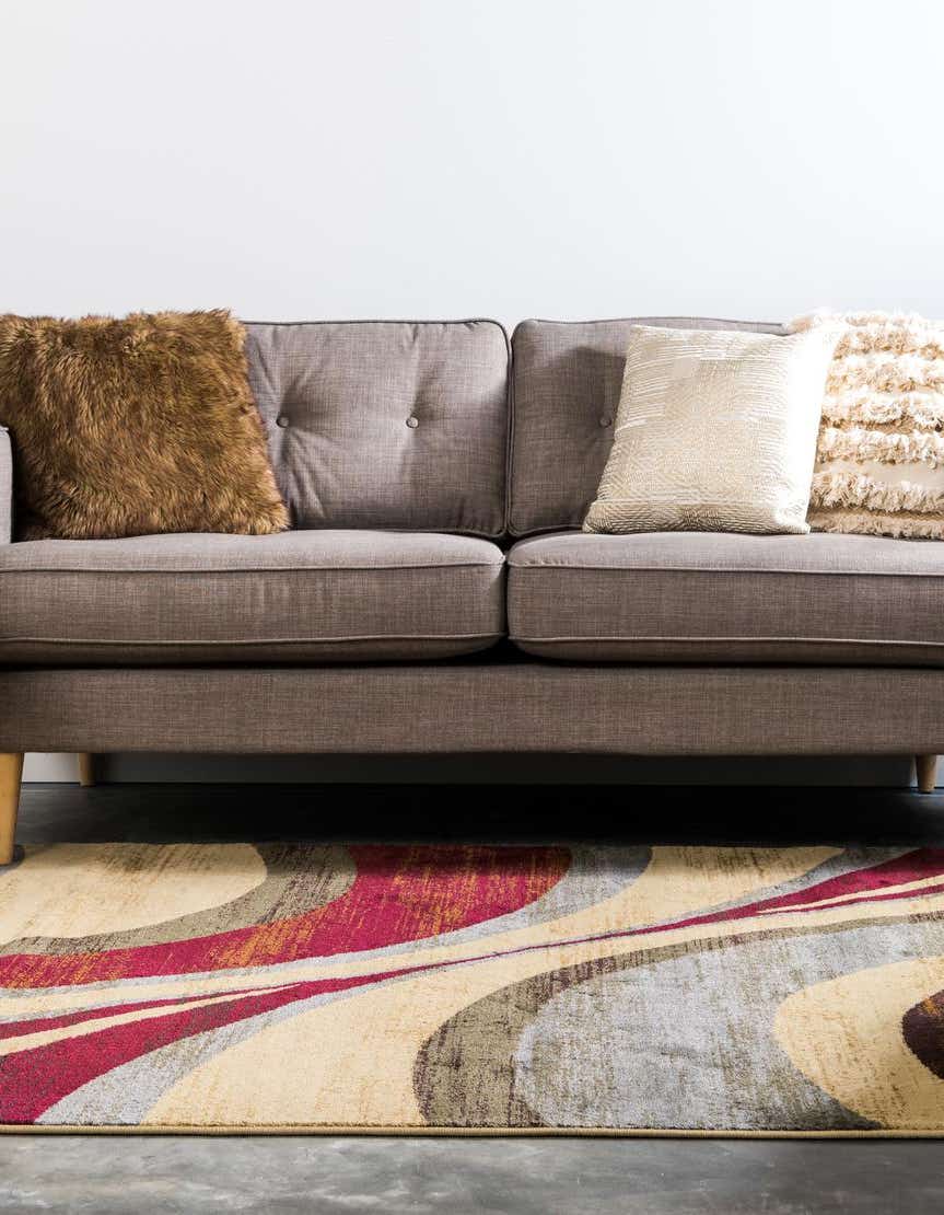 Rechteck Teppich Coffee Shop in Beige von Hadorn™ - Lifestyle Image
