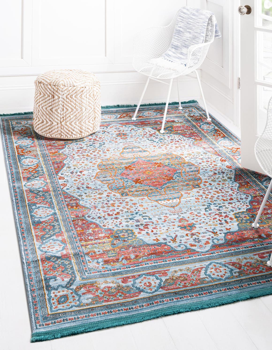 Rechteck Teppich Havana in Hellblau von Hadorn™ - Lifestyle Image