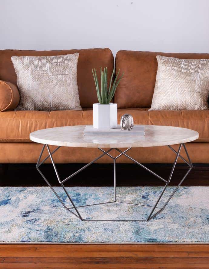 Rechteck Teppich Spectrum in Hellblau von Hadorn™ - Lifestyle Image