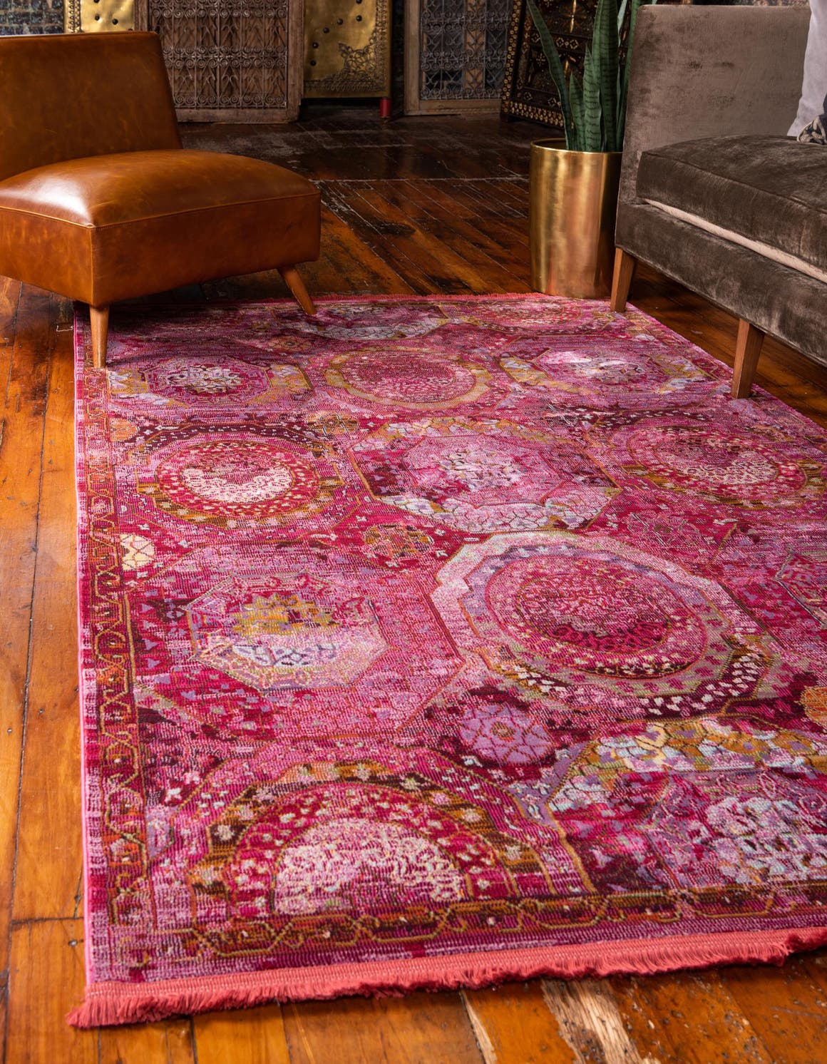 Rechteck Teppich Havana in Rosa von Hadorn™ - Lifestyle Image