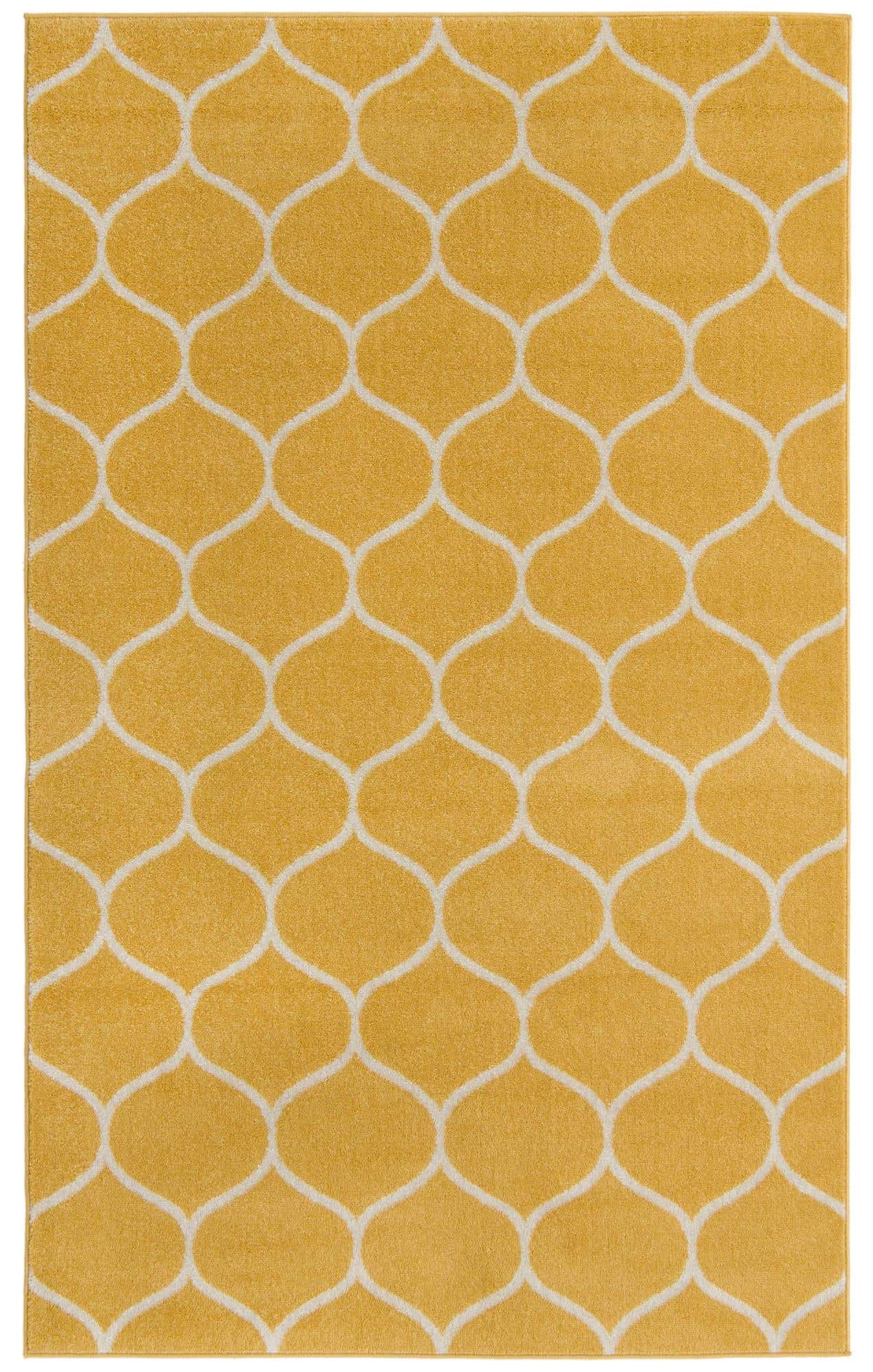 Rechteck Teppich Trellis Frieze in Gelb von Hadorn™ - Lifestyle Image