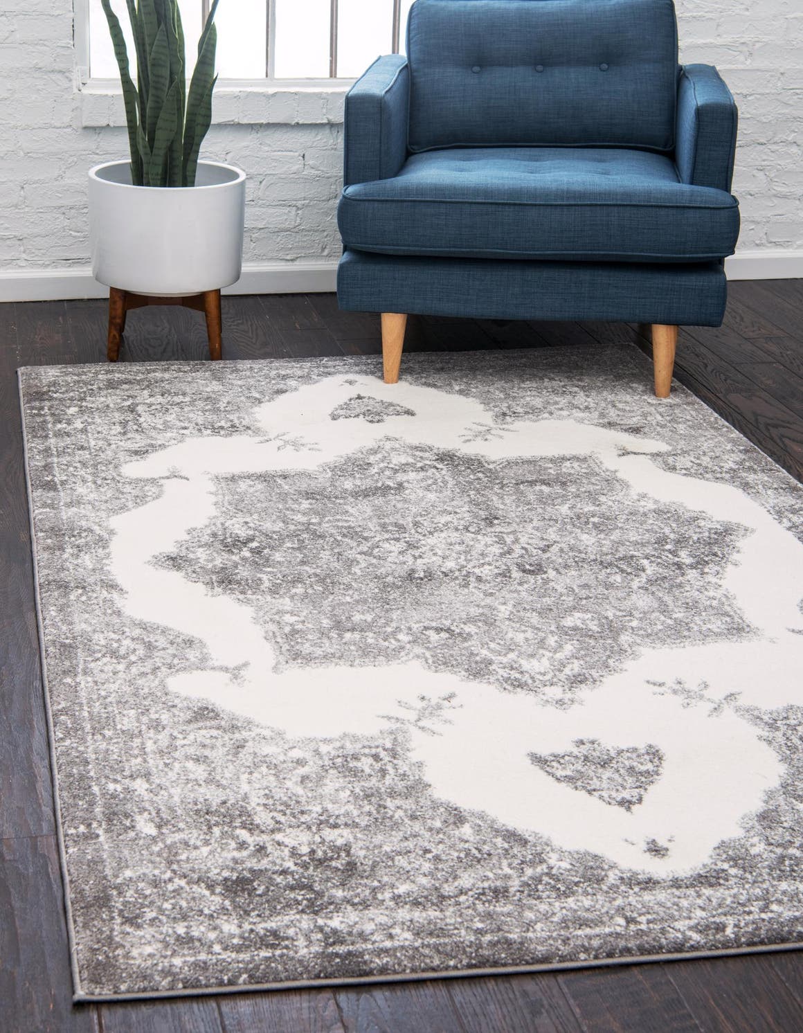 Rechteck Teppich Venice in Grau von Hadorn™ - Lifestyle Image
