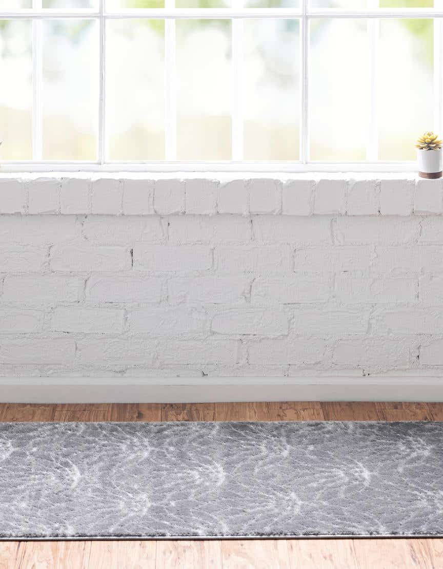 Läufer Teppich Marilyn Monroe™ Glam Trellis in Graues Silber von Hadorn™ - Lifestyle Image