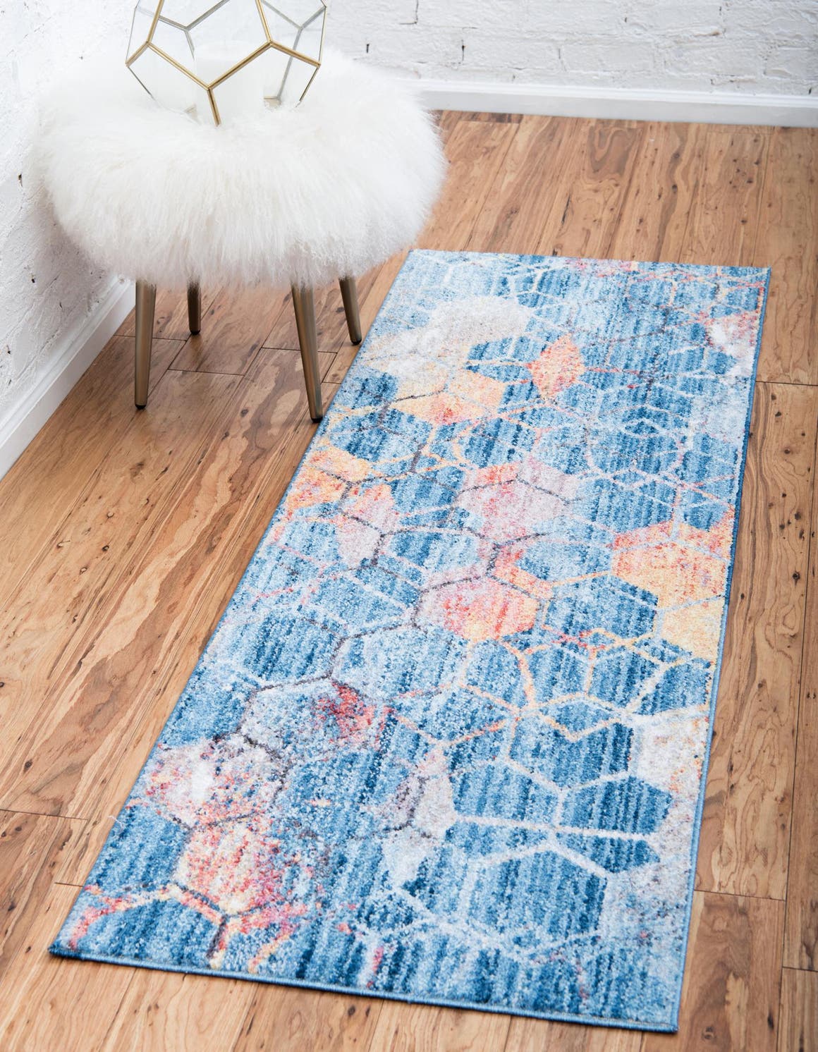 Läufer Teppich Prism in Blau von Hadorn™ - Lifestyle Image