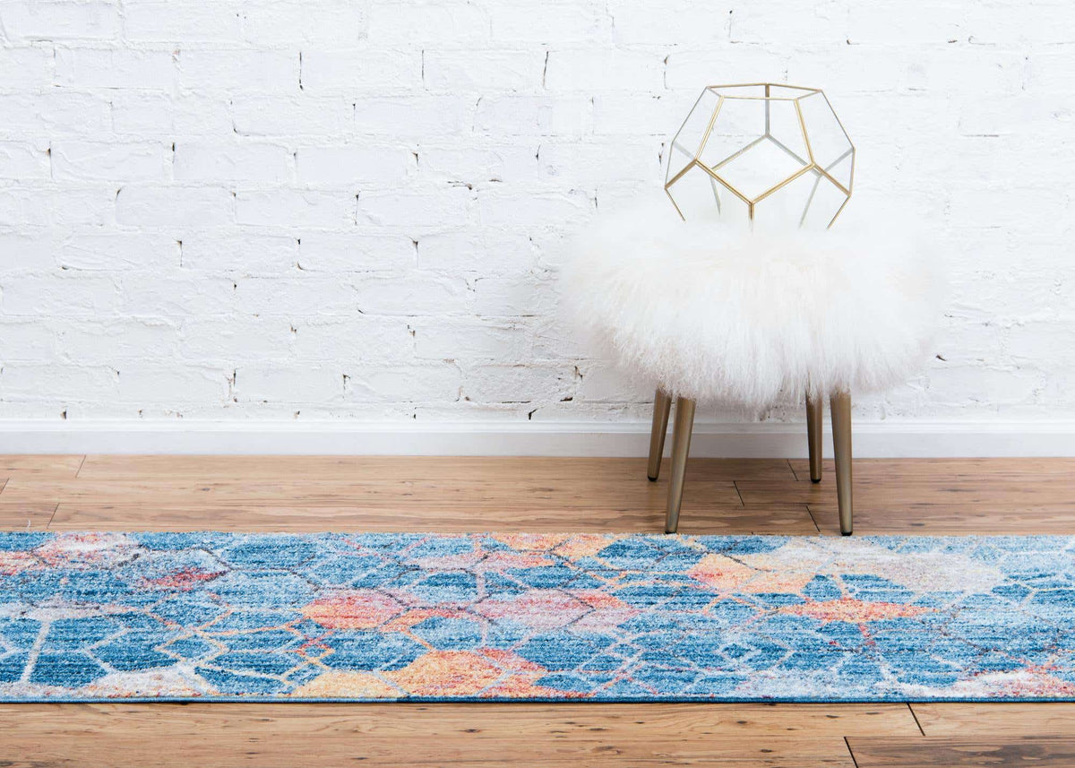 Läufer Teppich Prism in Blau von Hadorn™ - Lifestyle Image