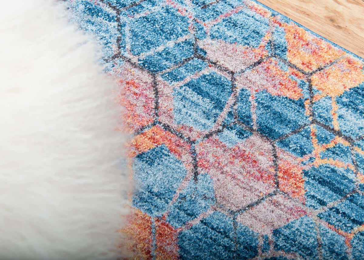 Läufer Teppich Prism in Blau von Hadorn™ - Lifestyle Image
