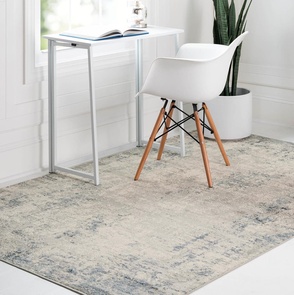 Rechteck Teppich Caspian in Graublau von Hadorn™ - Lifestyle Image