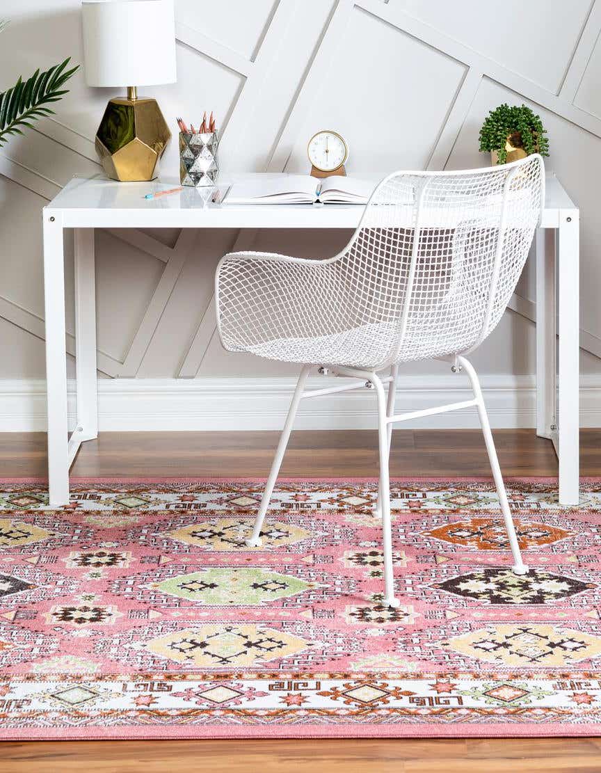 Rechteck Teppich Aarhus in Rosa von Hadorn™ - Lifestyle Image