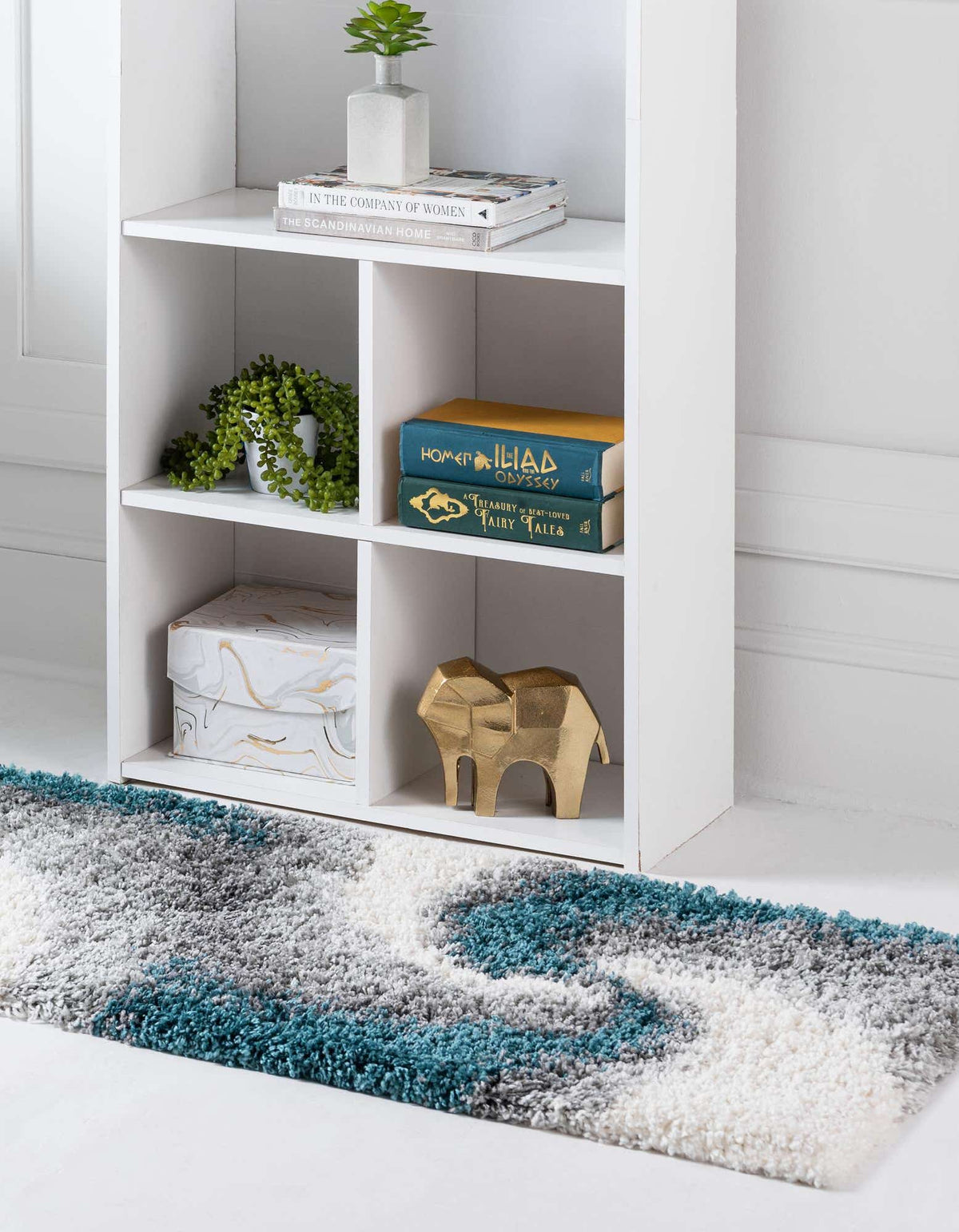 Läufer Hochflorteppich Soft Touch Shag in Türkis von Hadorn™ - Lifestyle Image