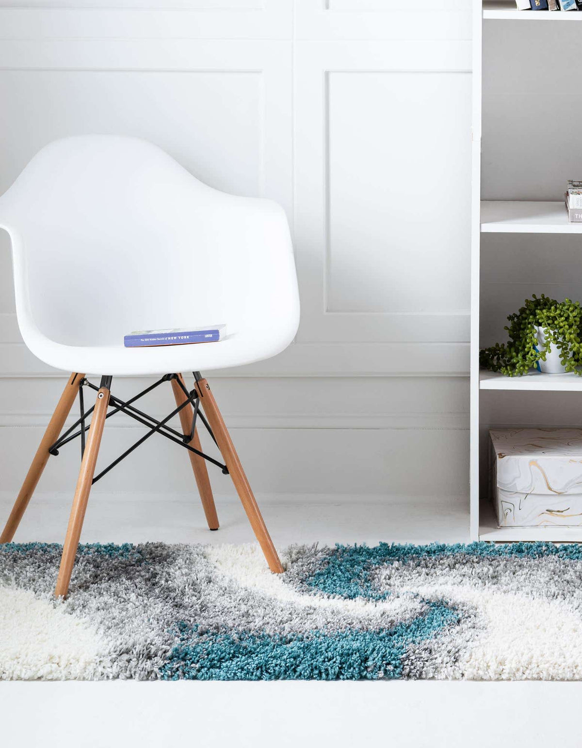 Läufer Hochflorteppich Soft Touch Shag in Türkis von Hadorn™ - Lifestyle Image