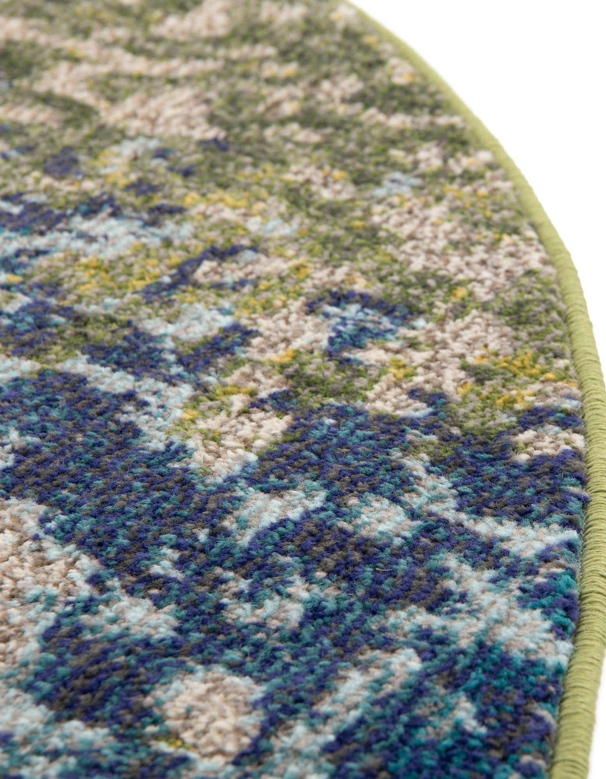 Rund Teppich Casablanca in Blau von Hadorn™ - Lifestyle Image