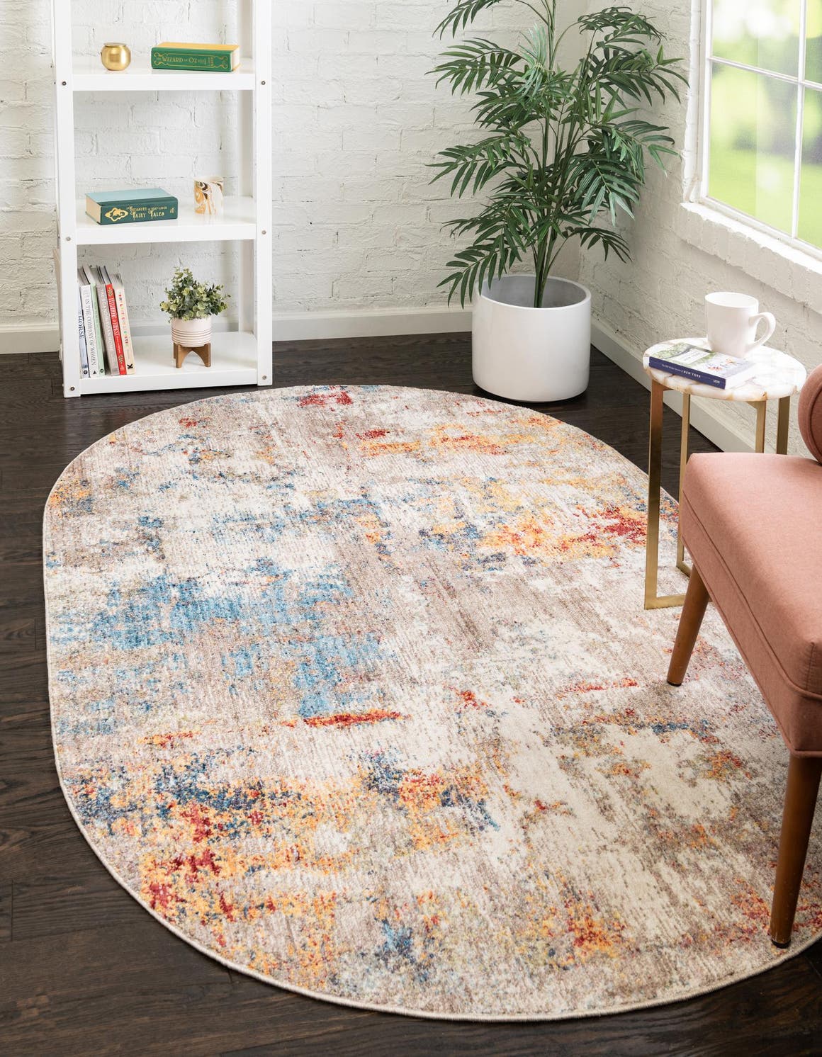 Oval Teppich Prism in Mehrfarbig von Hadorn™ - Lifestyle Image