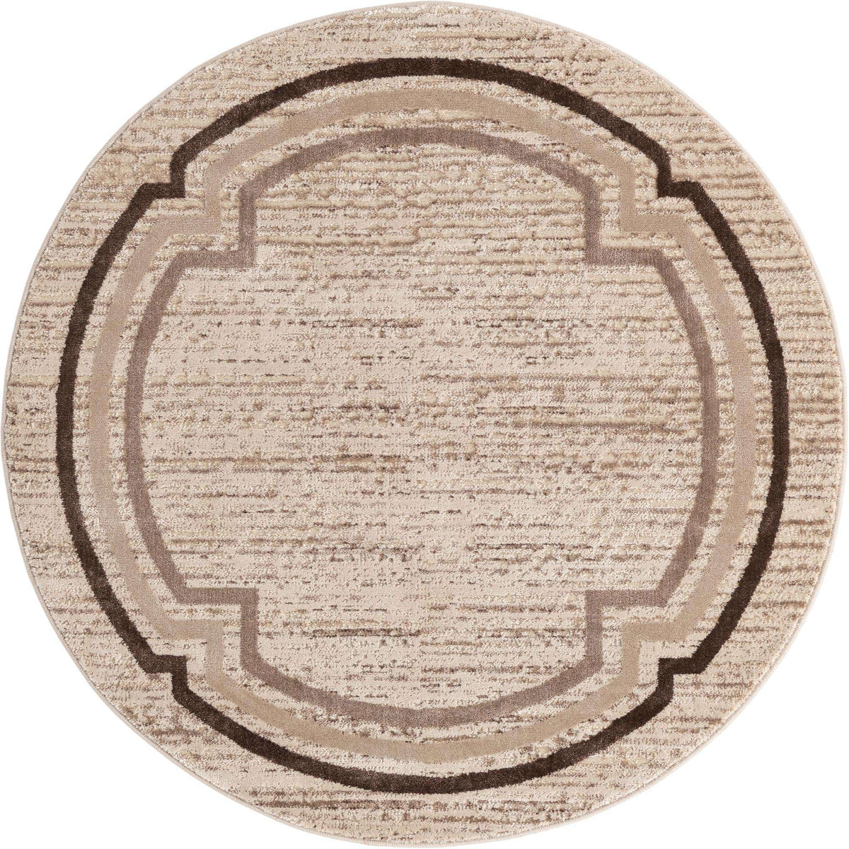Rund Teppich Oasis in Braun von Hadorn™ - Lifestyle Image