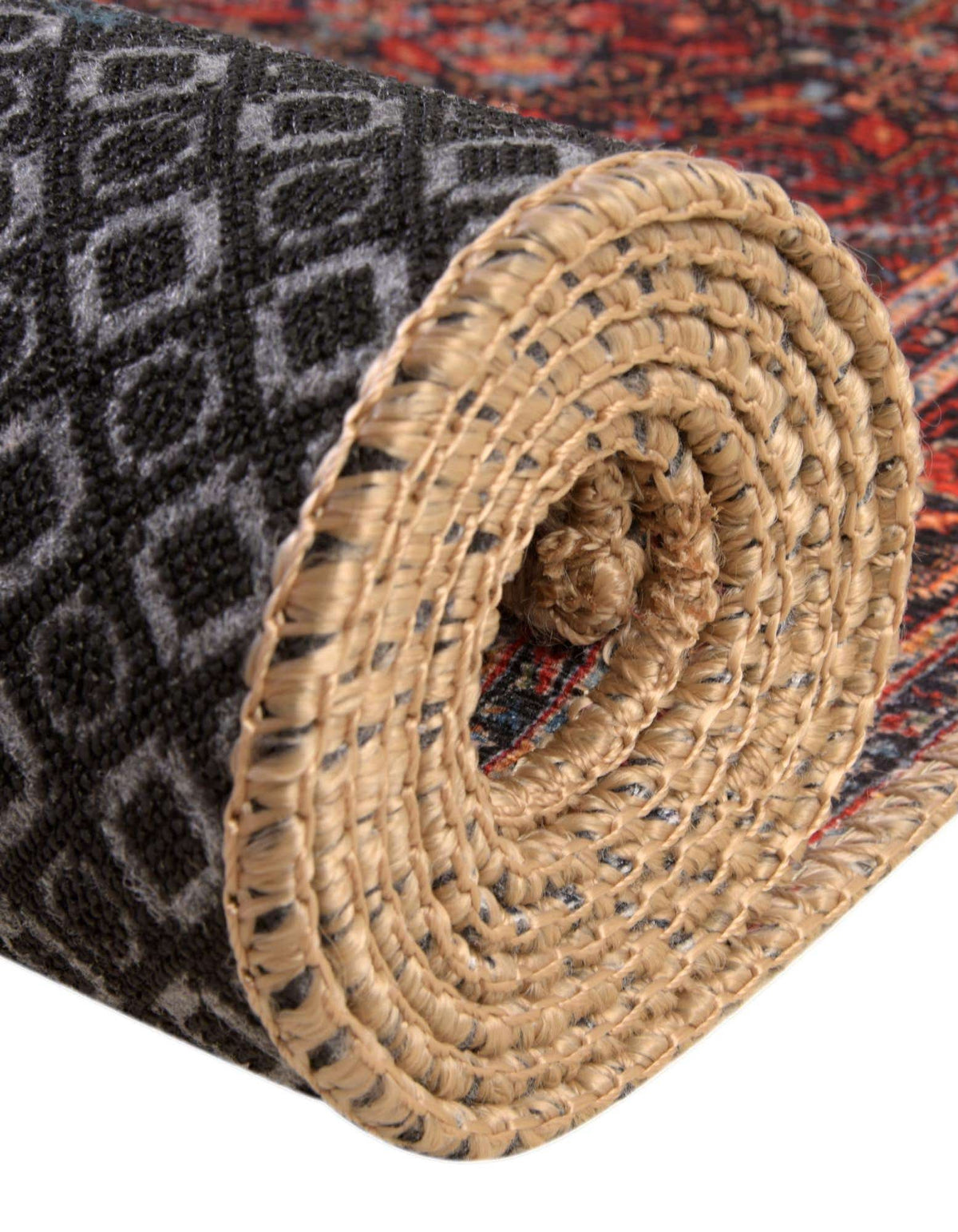 Quadratisch Teppich Timeless in Rot von Hadorn™ - Lifestyle Image
