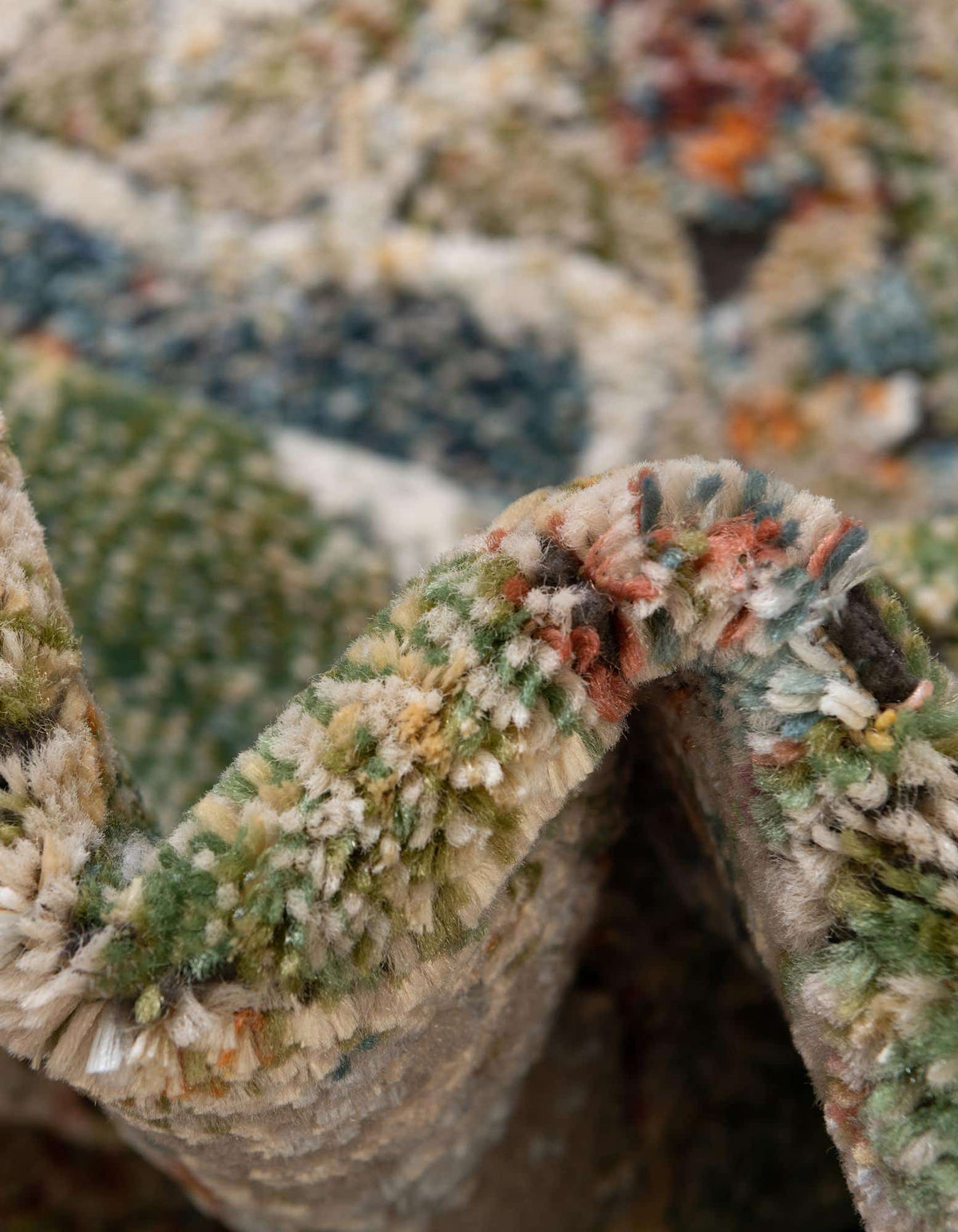 Quadratisch Teppich Isabella in Grün von Hadorn™ - Lifestyle Image