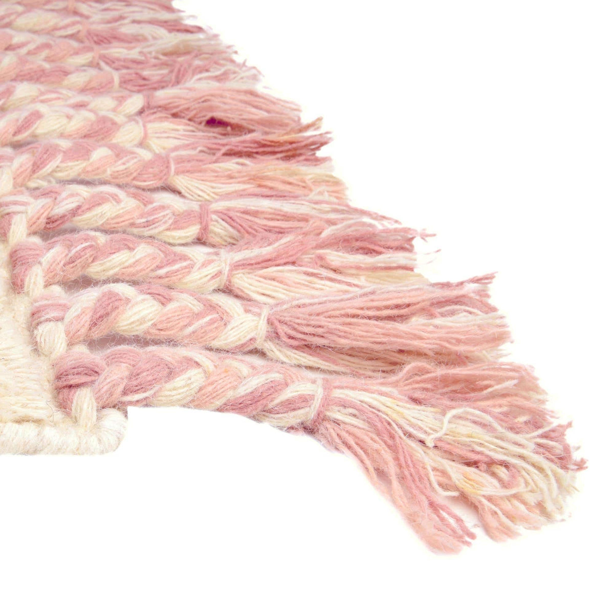 Rechteck Handgeflochten Teppich Arizona in Babyrosa von Hadorn™ - Lifestyle Image