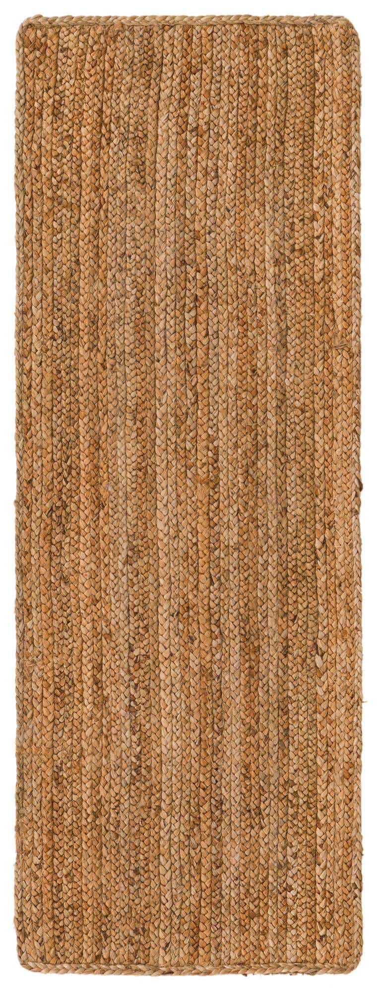Läufer Handgeflochten Teppich Braided Jute Luxe in Natürlich von Hadorn™ - Lifestyle Image