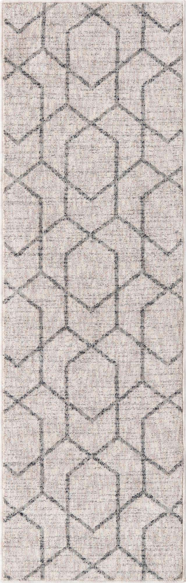 Läufer Teppich Eco Trellis in Elfenbein von Hadorn™ - Lifestyle Image