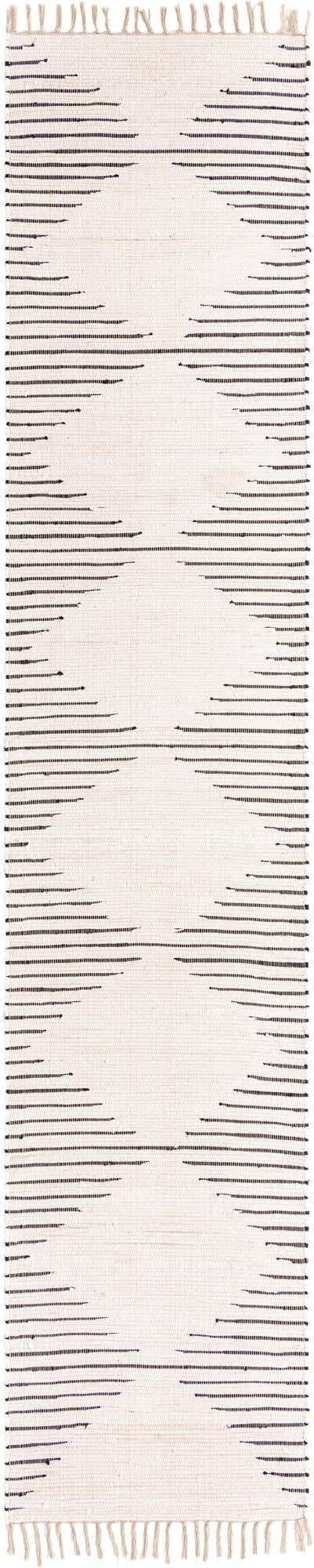 Läufer Handgeflochten Teppich Chindi Cotton in Weiss von Hadorn™ - Lifestyle Image