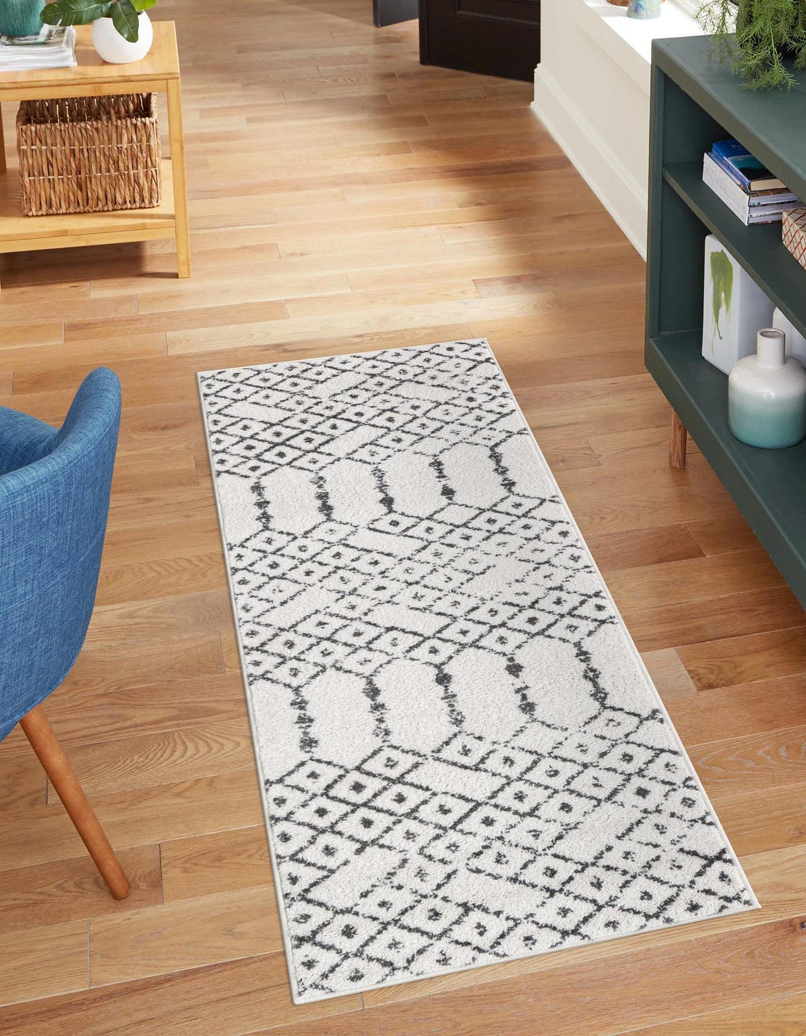Läufer Teppich Paxon Trellis in Beige von Hadorn™ - Lifestyle Image