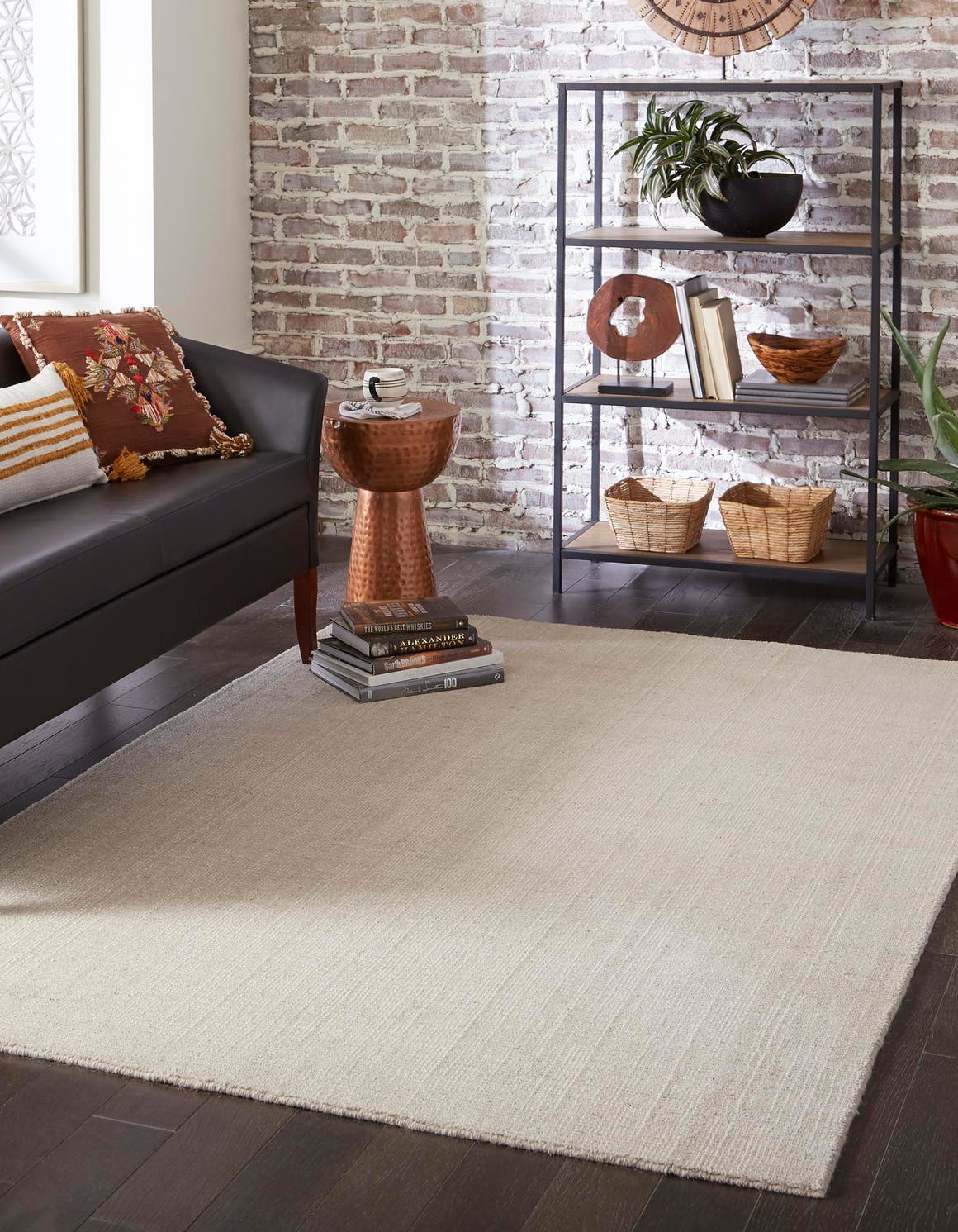 Rechteck Handgeflochten Teppich Jill Zarin English Manor in Vanilleschote von Hadorn™ - Lifestyle Image