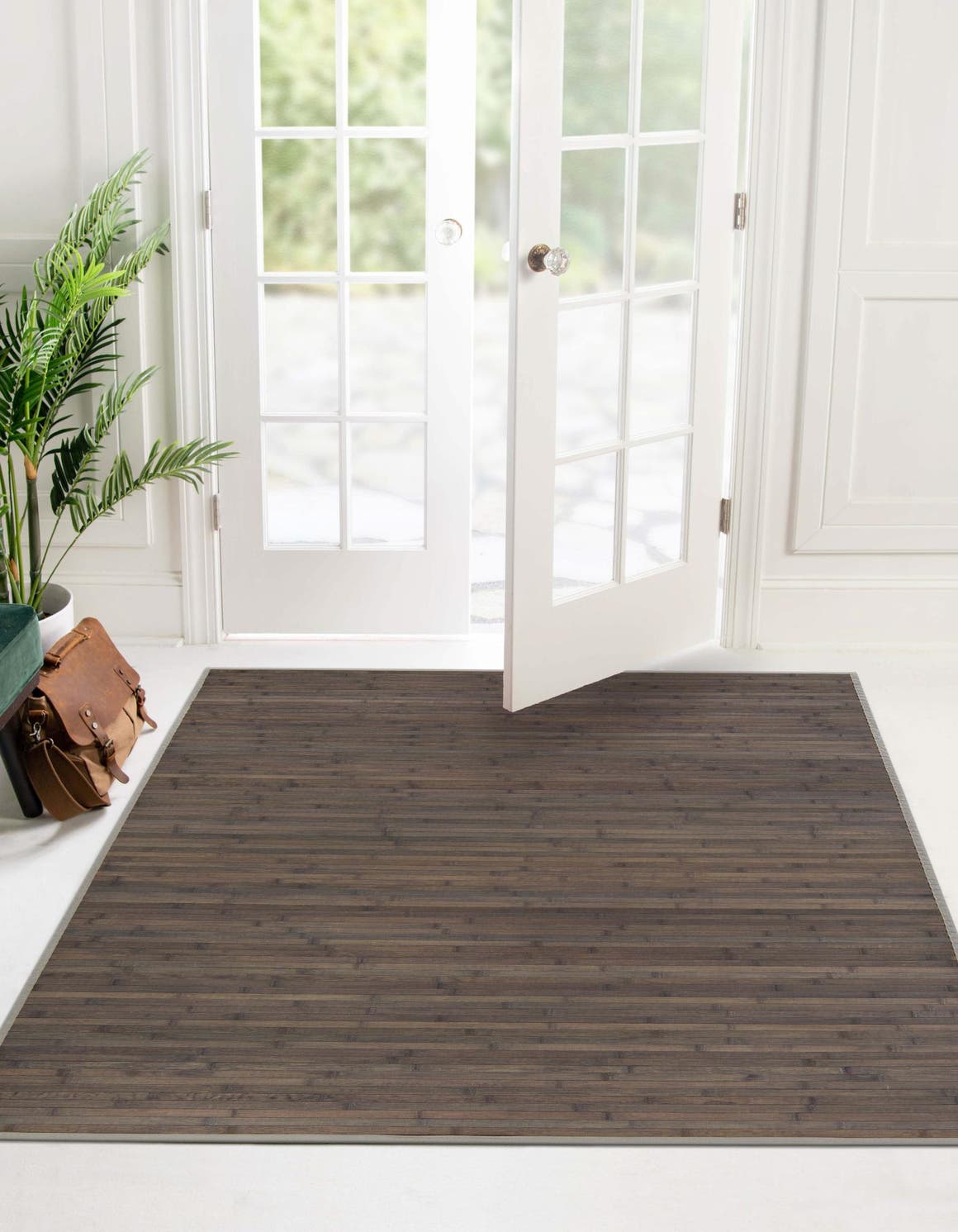 Quadratisch Teppich Aqua in Grau von Hadorn™ - Lifestyle Image