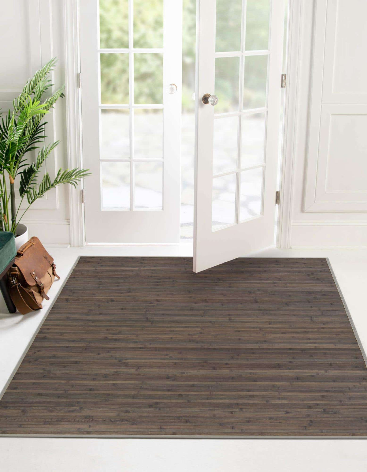 Quadratisch Teppich Aqua in Grau von Hadorn™ - Lifestyle Image