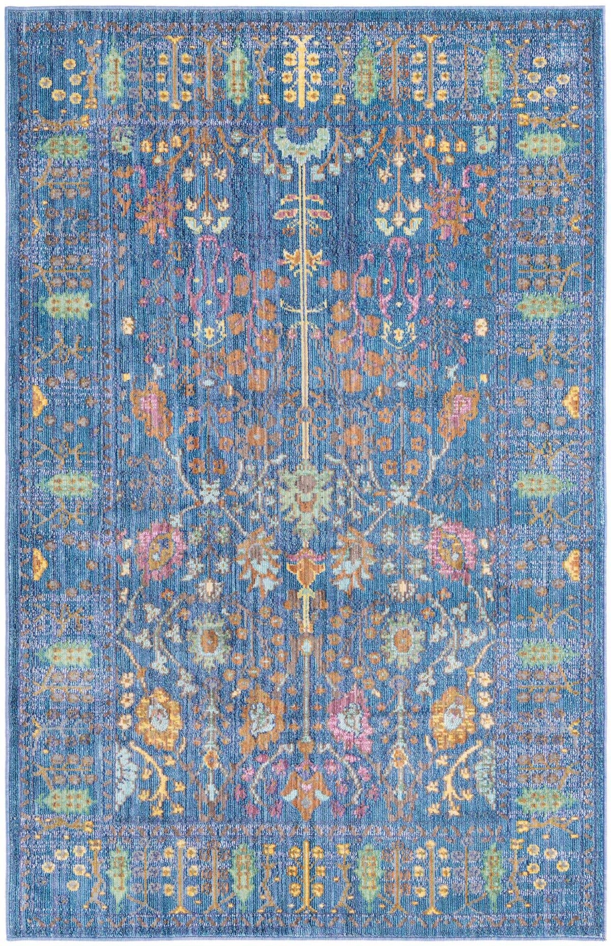 Rechteck Teppich Aqua in Türkis von Hadorn™ - Lifestyle Image