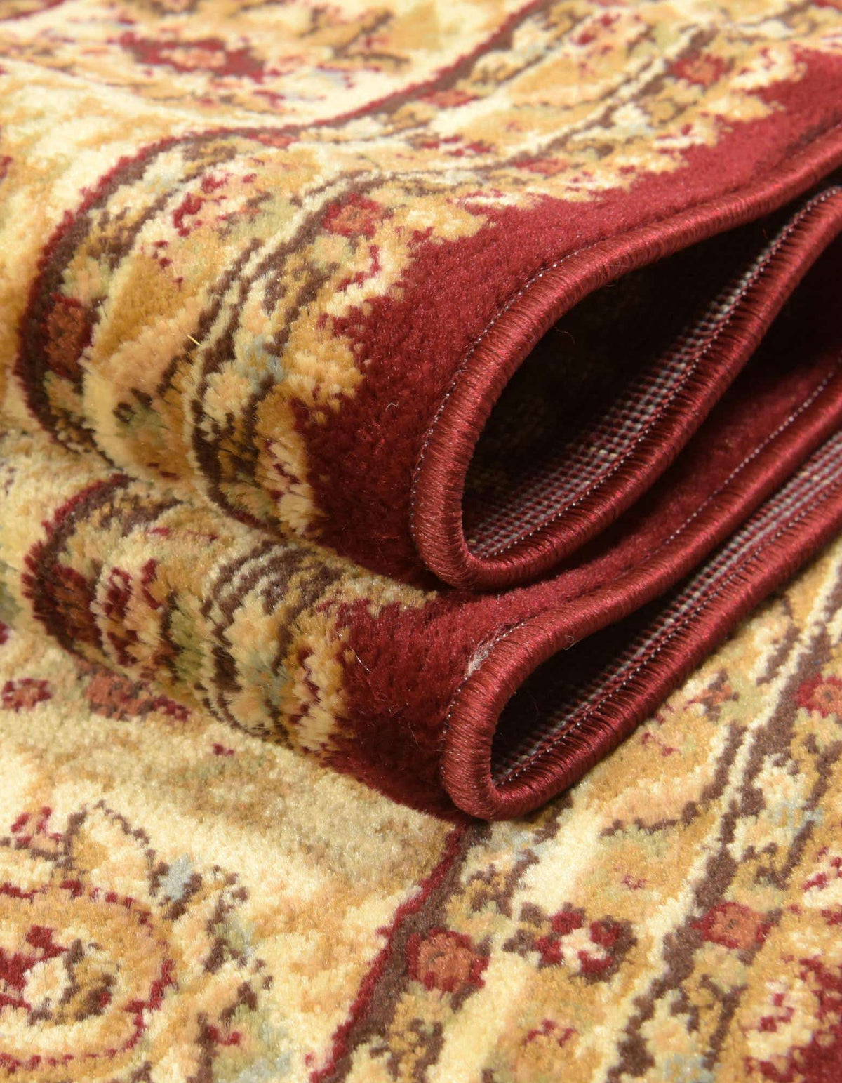 Quadratisch Teppich Classic Agra in Rot von Hadorn™ - Lifestyle Image