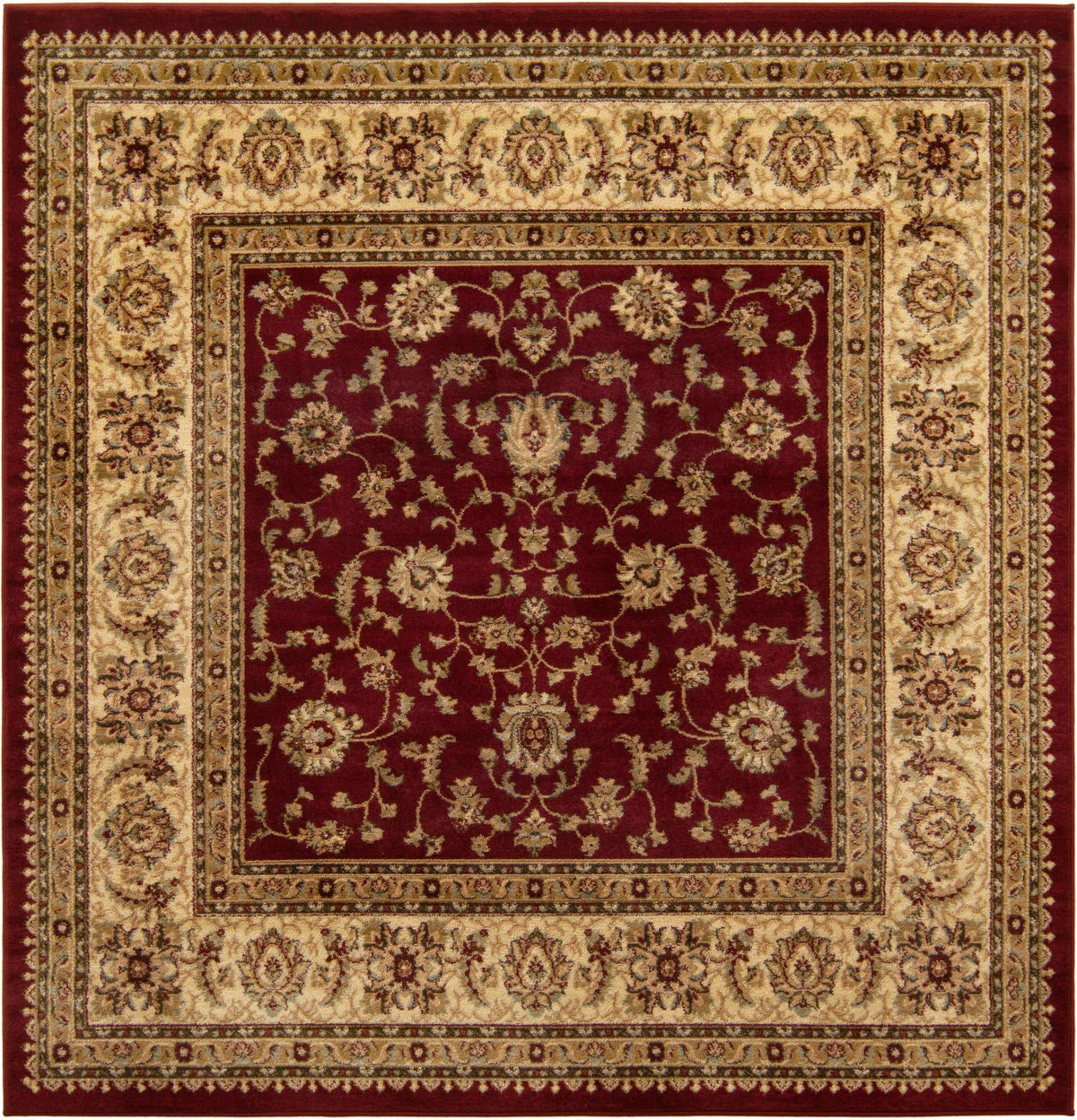 Quadratisch Teppich Classic Agra in Rot von Hadorn™ - Lifestyle Image