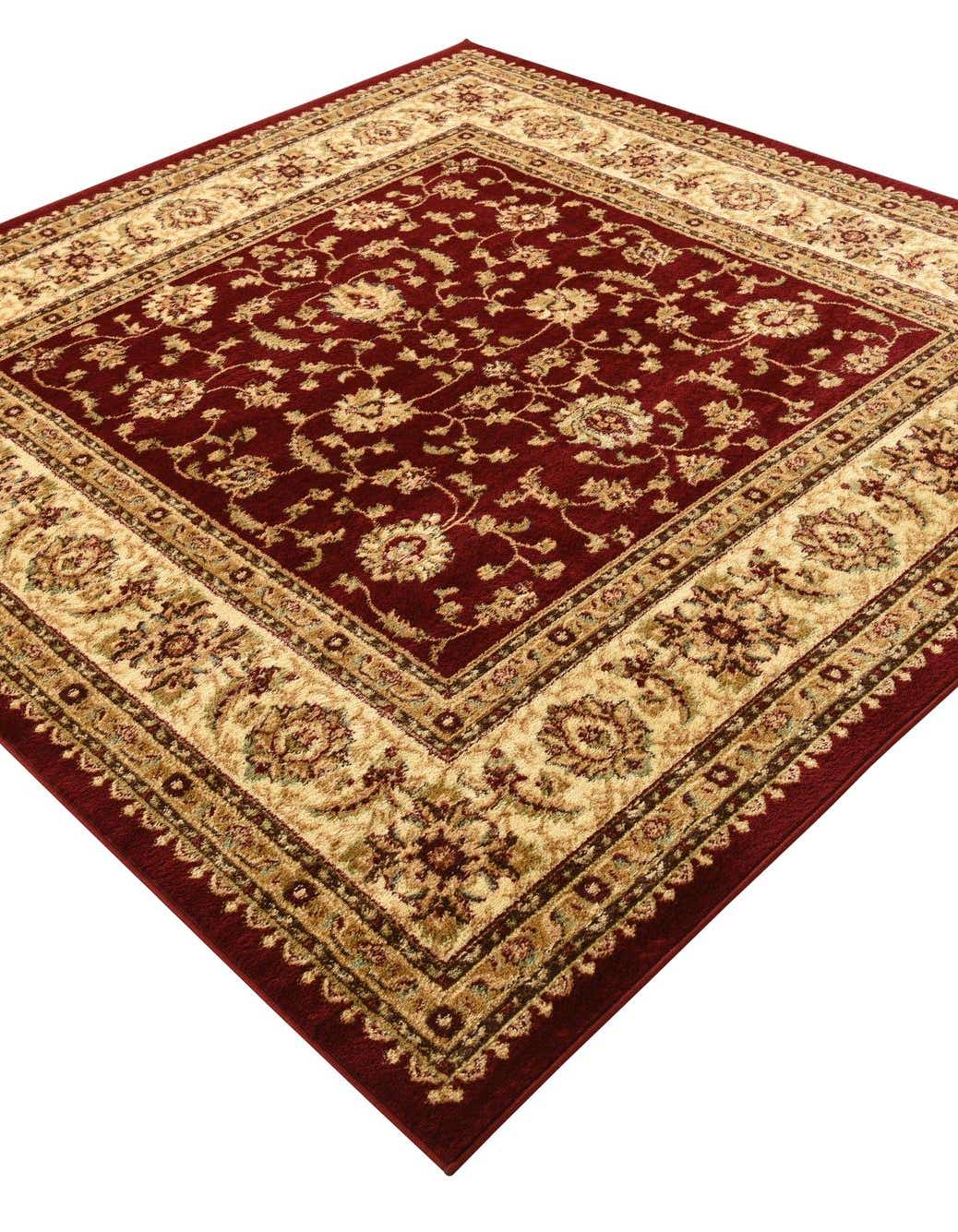 Quadratisch Teppich Classic Agra in Rot von Hadorn™ - Lifestyle Image