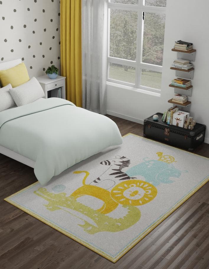 Rechteck Teppich Whimsy Kids in Elfenbein von Hadorn™ - Lifestyle Image