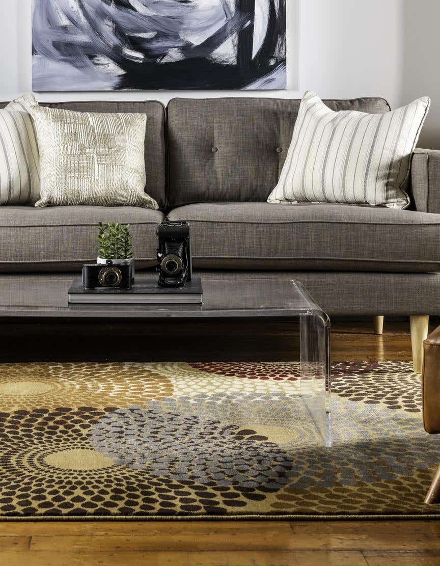 Rechteck Teppich Coffee Shop in Beige von Hadorn™ - Lifestyle Image