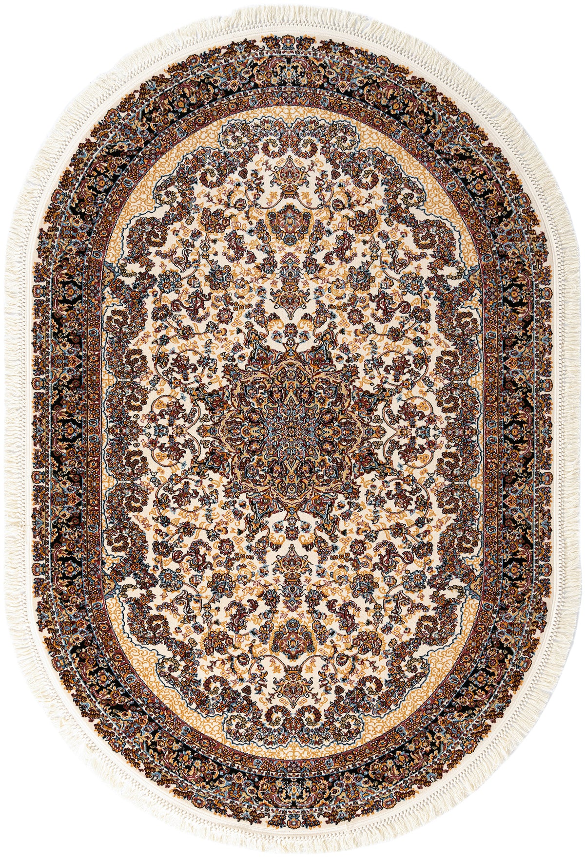Oval Teppich Hadorn Limited Edition in Beige von Hadorn™ - Lifestyle Image