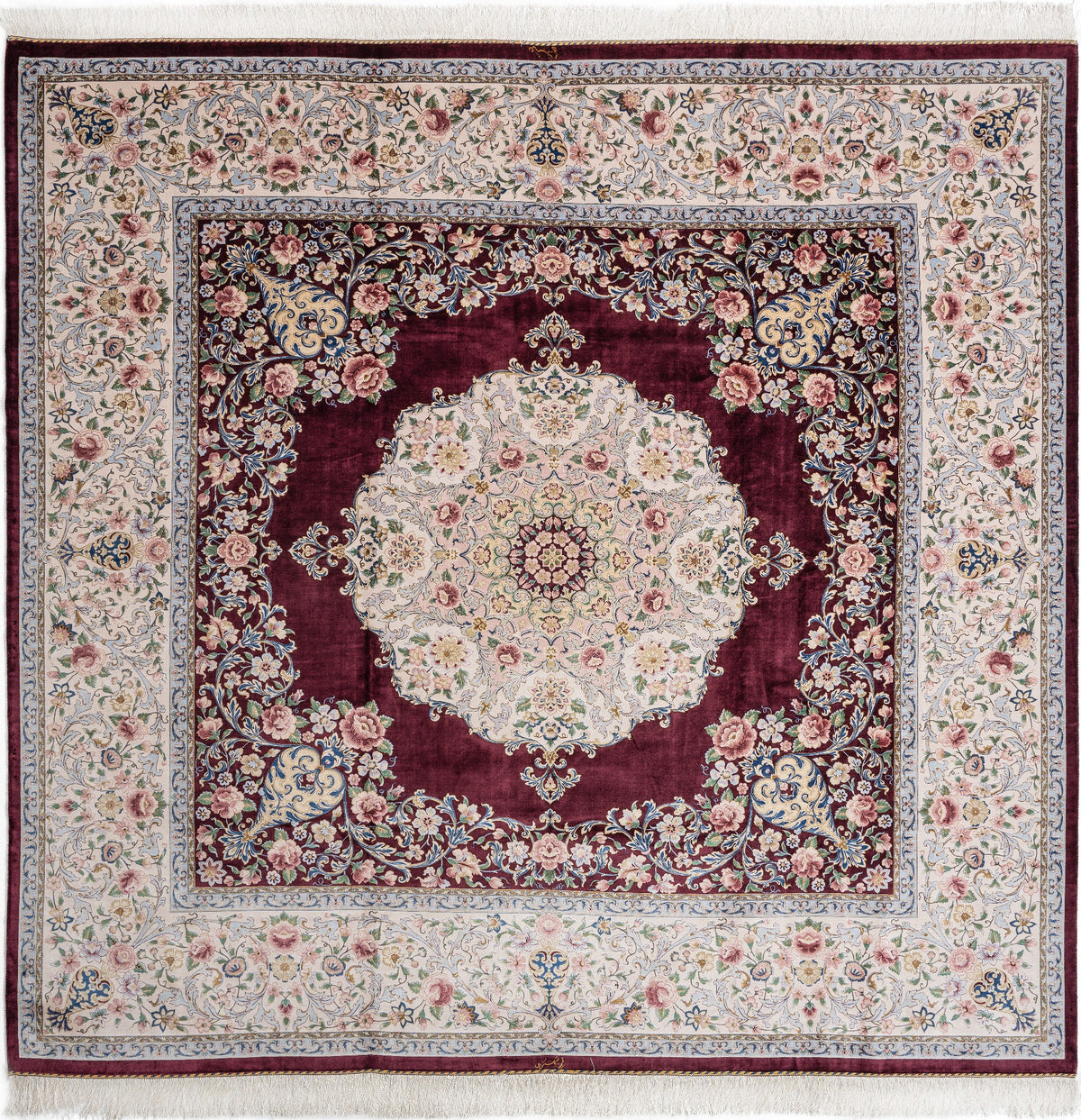 Rechteck Teppich Ghom Design in Burgund von Hadorn™ - Lifestyle Image