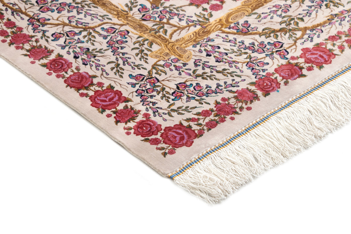 Rechteck Teppich Ghom Design in Rosa von Hadorn™ - Lifestyle Image