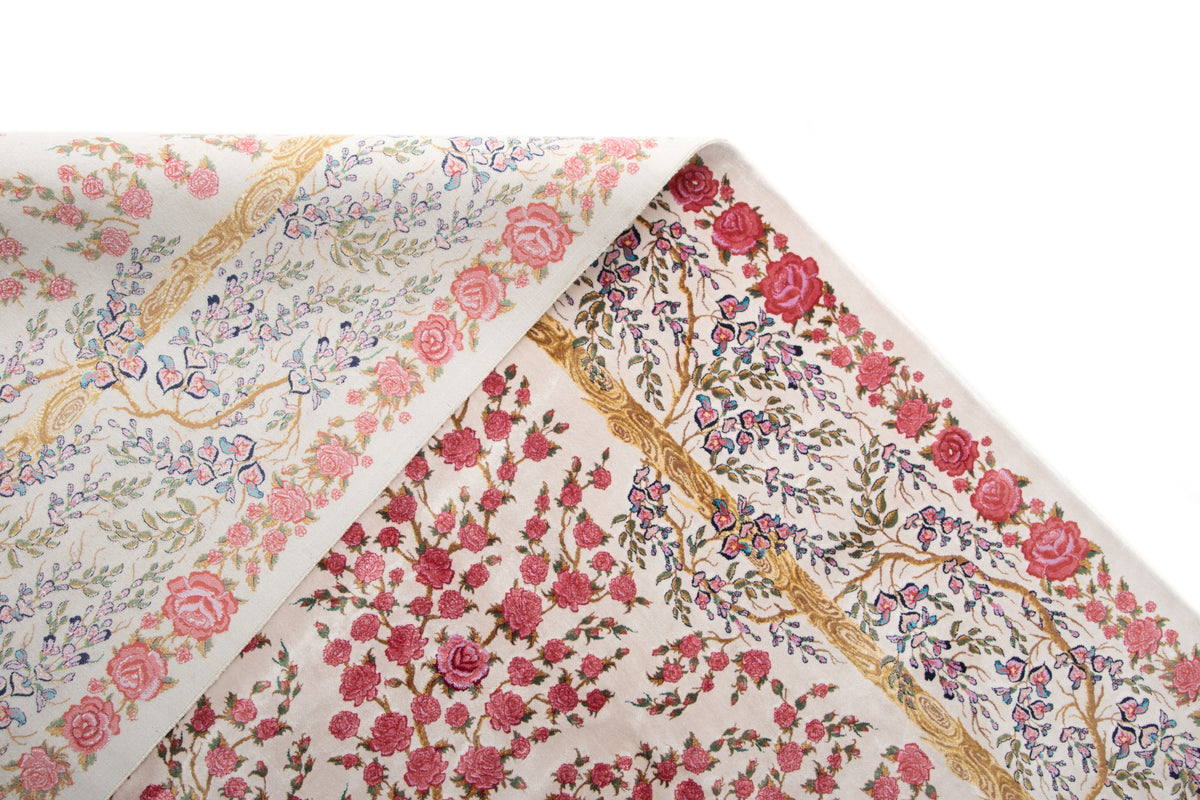 Rechteck Teppich Ghom Design in Rosa von Hadorn™ - Lifestyle Image
